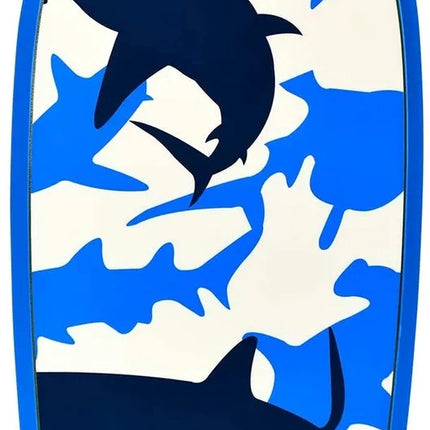 Zils bodyboards 83x47x5,5 cm ar drošības siksnu