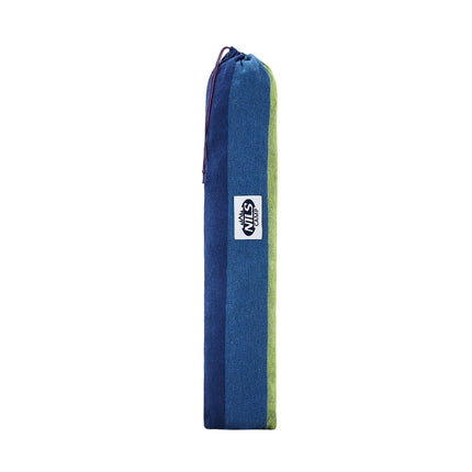 Zils šūpuļtīkls ar 70 cm koka siju un metāla turētāju