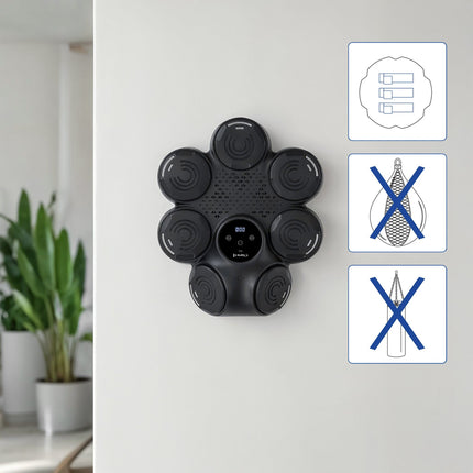 Bluetooth mūzikas boksa trenažieris ar cimdiem - 9 programmas