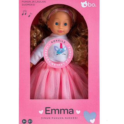 Bo. Interaktīvā lelle "Emma" (runā somu valodā), 40 cm