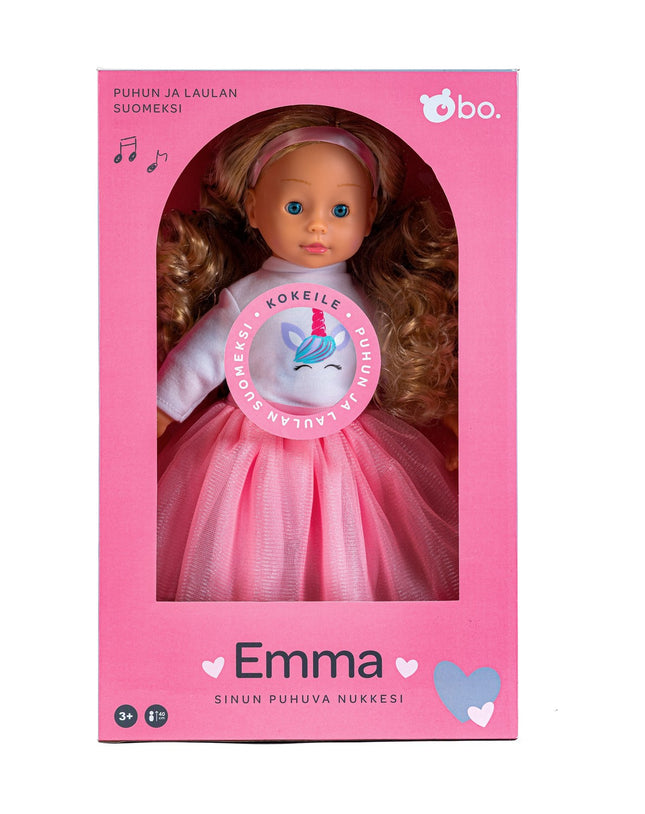 Bo. Interaktīvā lelle "Emma" (runā somu valodā), 40 cm