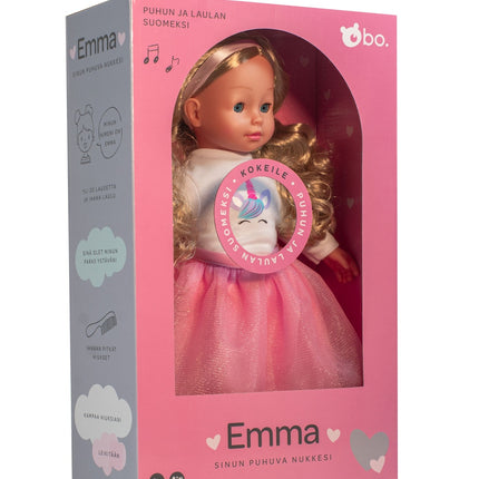 Bo. Interaktīvā lelle "Emma" (runā somu valodā), 40 cm