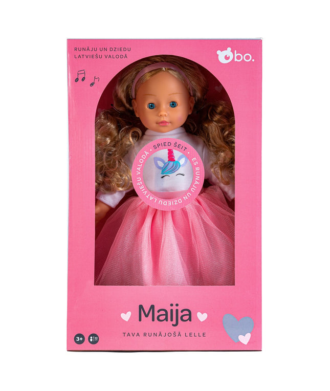 Bo. Interaktīvā lelle "Maija" (runā latviešu valodā), 40 cm