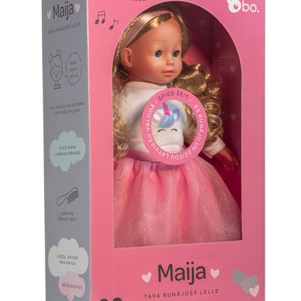 Bo. Interaktīvā lelle "Maija" (runā latviešu valodā), 40 cm