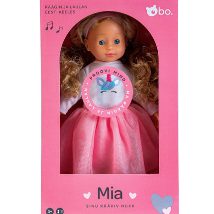 Bo. Interaktīvā lelle "Mia" (runā igauņu valodā), 40 cm
