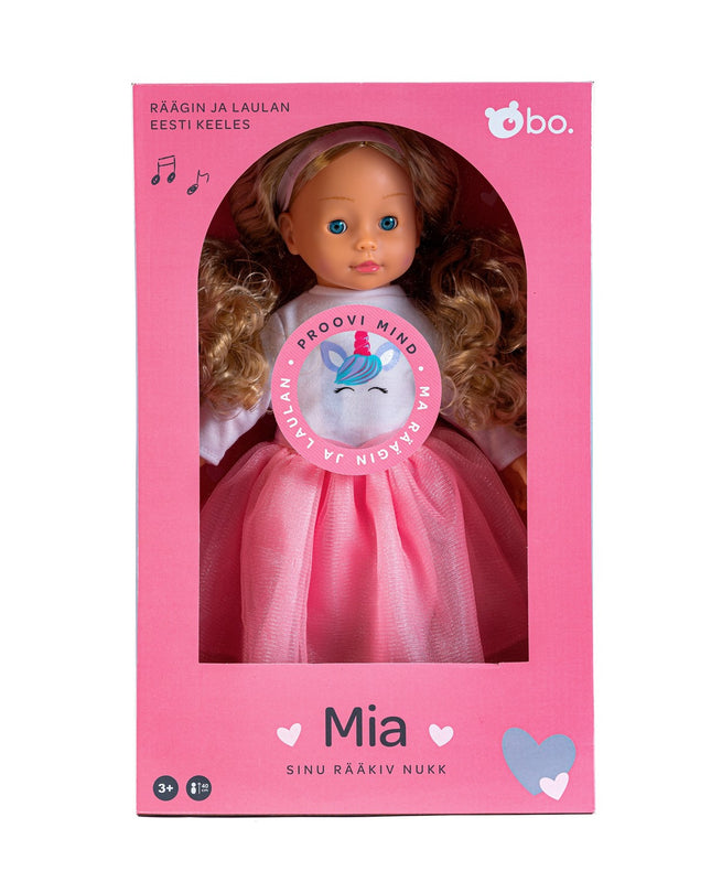 Bo. Interaktīvā lelle "Mia" (runā igauņu valodā), 40 cm