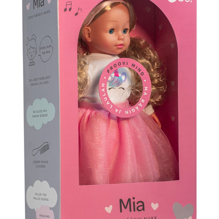 Bo. Interaktīvā lelle "Mia" (runā igauņu valodā), 40 cm