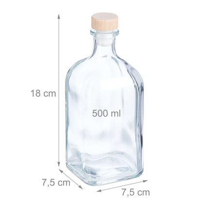 Pudeles atkārtotai uzpildīšanai, 6 iepakojumi pa 500 ml
