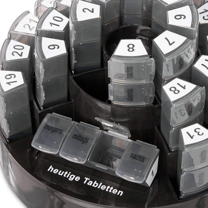 Tabletes kastīte 31 dienai 4 nodalījumi