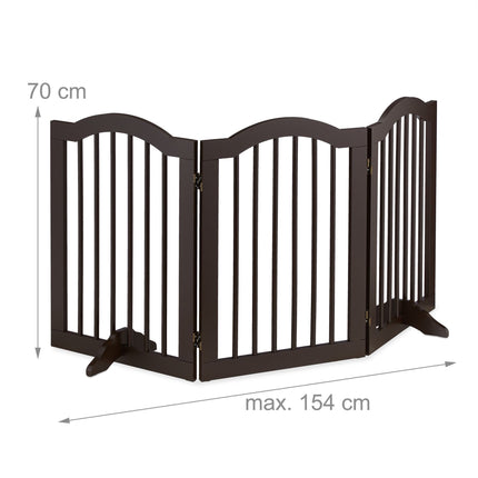Brūni drošības vārti 70 cm