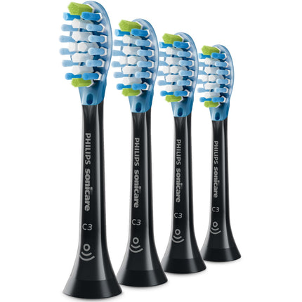 Brush head C3 Premium Plaque Defense 4pcs Black HX9044/33