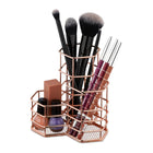 Brush holder with 3 compartments