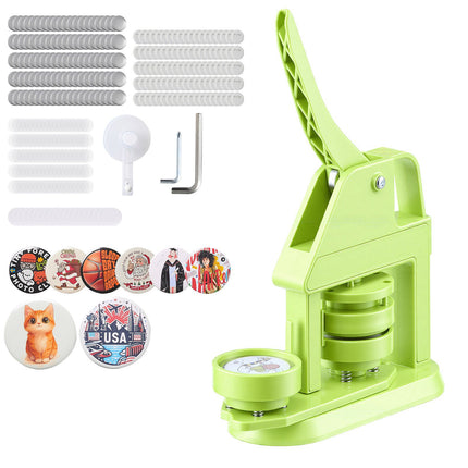 Button Maker Machine 58 mm Kit, 100 Parts, Circle Cutter