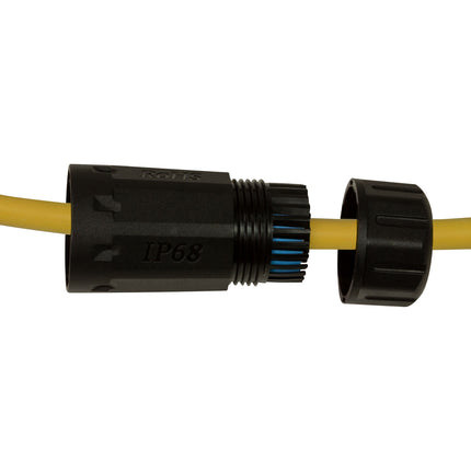 CAT6A Screw connection Outdoor 2 x RJ45 IP68 with cable sleeve
