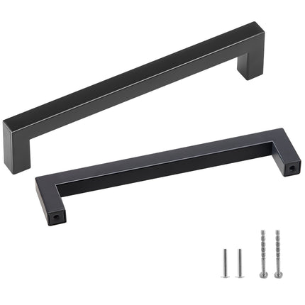 Cabinet Pulls, 30 Pack, 128mm, Matte Black Stainless Steel