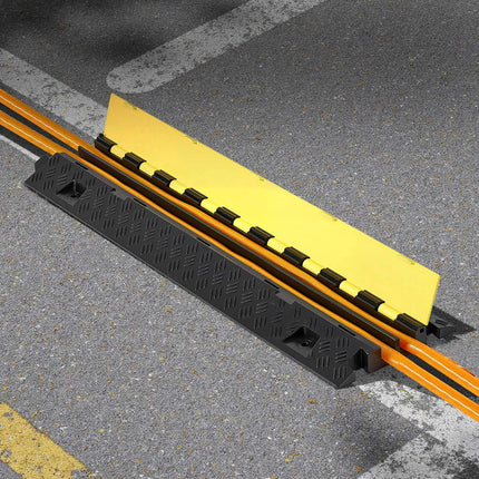 Cable Protector Ramp, 2-Channel 31x28 mm, 3-Pack