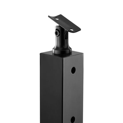 Cable Railing Post 36x2x2 In, SUS304 Stainless, Black