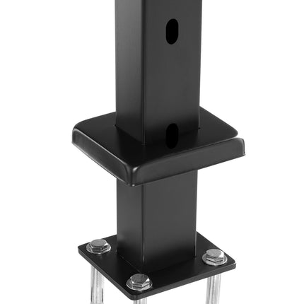 Cable Railing Post 42 Inch, 30 Angled, 12 Holes, Stainless Steel