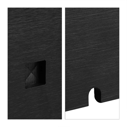 Cable box bamboo black