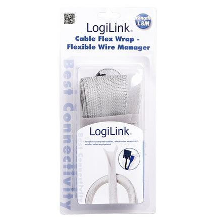 Cable hide FlexWrap 1.8m Grey