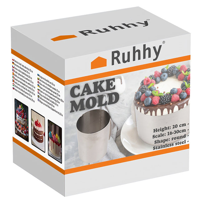 Cake tin/confectionery rim 15 cm Ruhhy 24618
