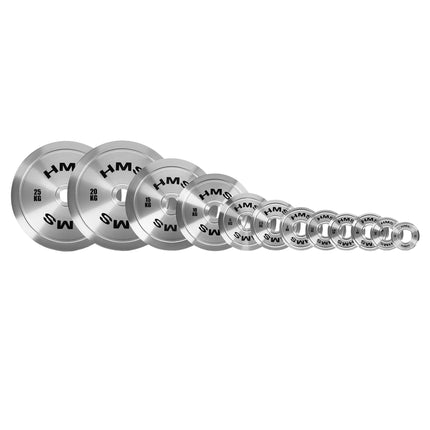 Kalibrēts tērauda olimpiskais svara disks, 1 kg