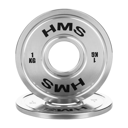 Kalibrēts tērauda olimpiskais svara disks, 1 kg
