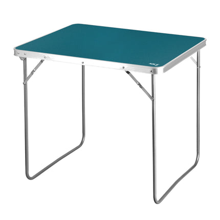 Kempinga galds 80x60x70 cm, zils, saliekams