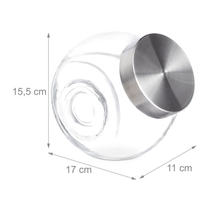 Konfekšu glāžu komplekts (3 gab.) 1,5 l