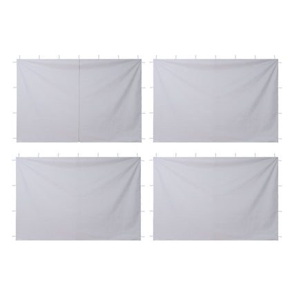 Canopy Sidewalls 4 Pack, 3 x 3 m, Waterproof, White