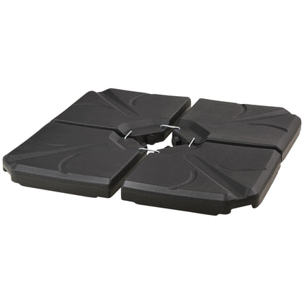 Konsoles formas lietussarga pamatnes atsvari, HDPE, celtspēja 56 kg