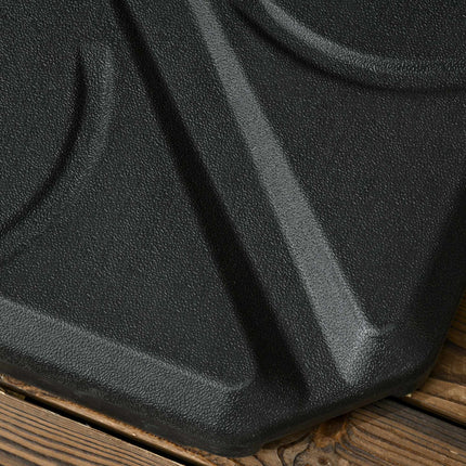 Konsoles formas lietussarga pamatnes atsvari, HDPE, celtspēja 56 kg