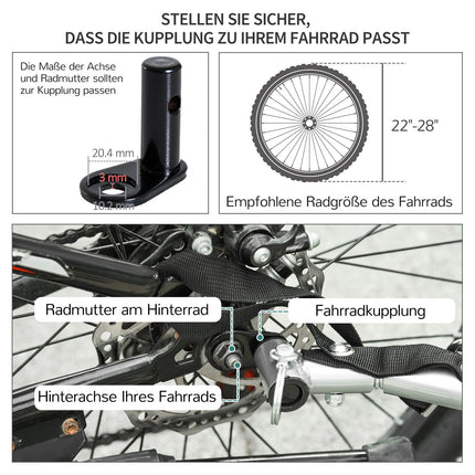 Kravas piekabes transportēšanas piekabe Kravas velosipēda piekabe melna+sarkana