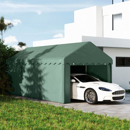 Car shelter 3x6m - UV resistant, waterproof, with doors