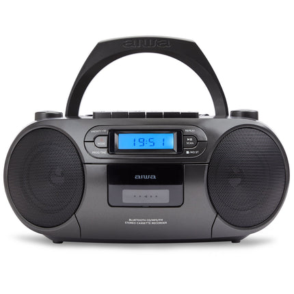 Cassette radio CD/FM radio/Cassette tape/USB/BT Black