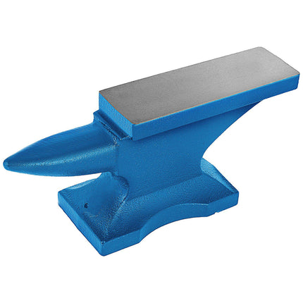 Cast Iron Blacksmith Anvil, Single Round Horn, 25 lb