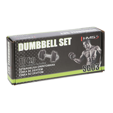 Čuguna hantele, 10 kg svars