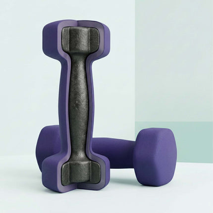 Čuguna hanteļu pāris, ergonomisks rokturis, 1-5 kg