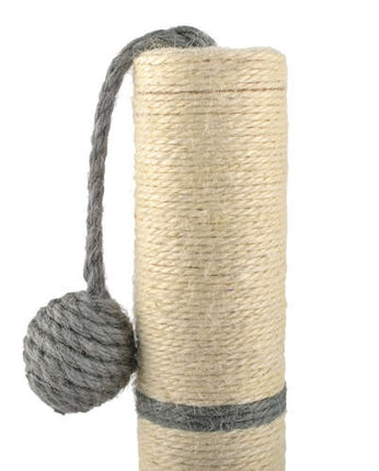 Kaķu skrāpējamais stabs - pelēks stabs, 45 cm