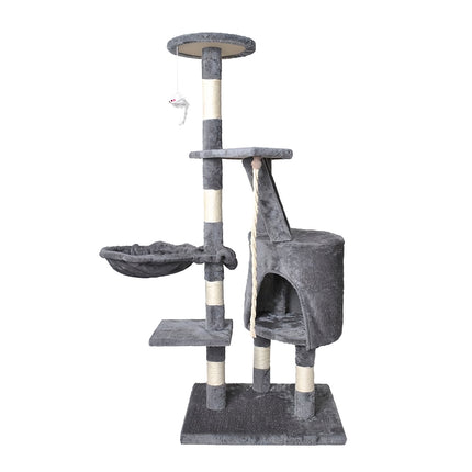 Kaķu koks 118 cm, pelēks