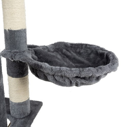 Kaķu māja 141 cm pelēka Purlov 21713