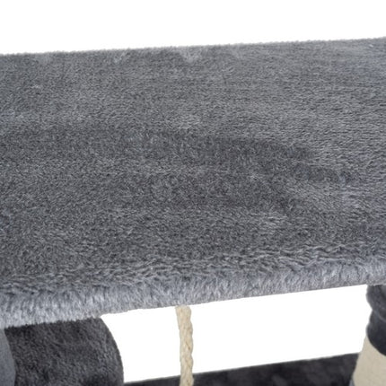 Kaķu māja 141 cm pelēka Purlov 21713