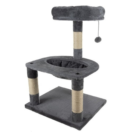 Kaķu māja 71 cm pelēka Purlov 21711
