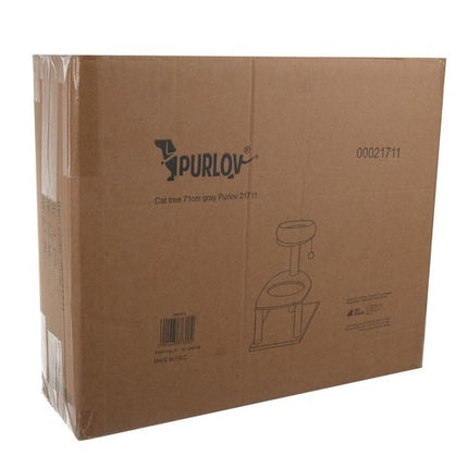 Kaķu māja 71 cm pelēka Purlov 21711