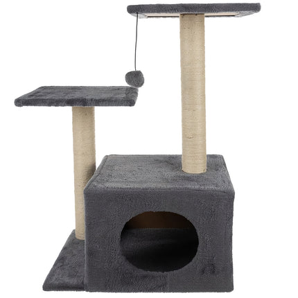 Kaķu māja 71 cm pelēka Purlov 21712