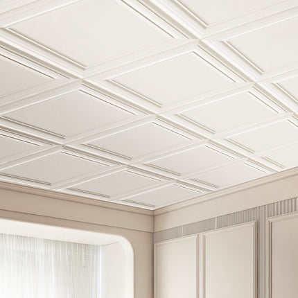 Ceiling Tiles, 20x20 in, 16-Pack Polystyrene Glue-Up