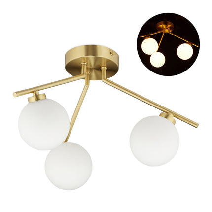 Griestu lampa, 3 sviru