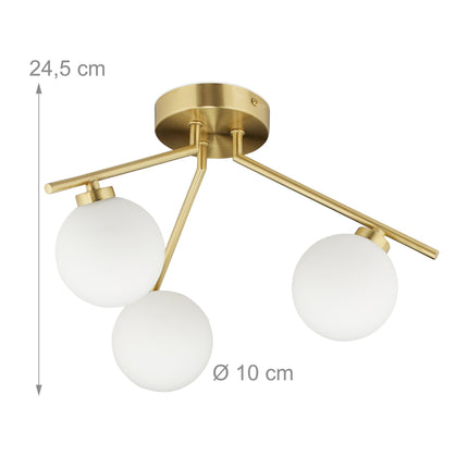 Griestu lampa, 3 sviru
