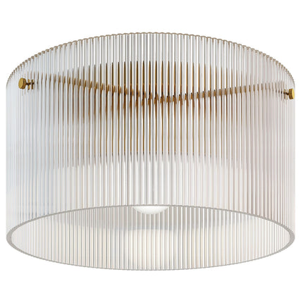 Griestu lampa ar akrila abažūru, metāla, halogēna un LED
