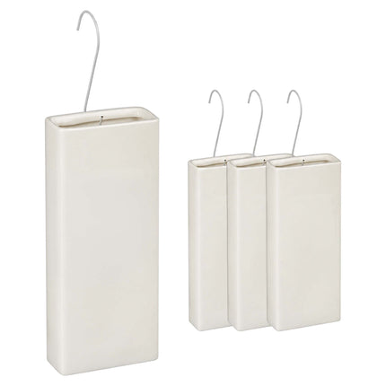 Ceramic Radiator Humidifier Set of 4 with Hooks, 400 ml, Cream